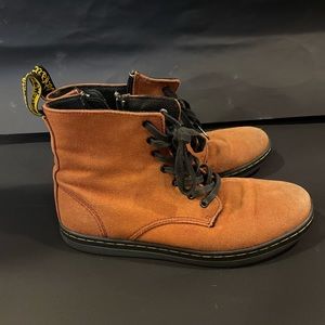 Red, Doc Martens, booties, medium condition, size 5